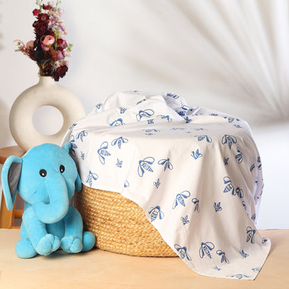 Lee-bee the Honeybee - Indigo Cot Sheet