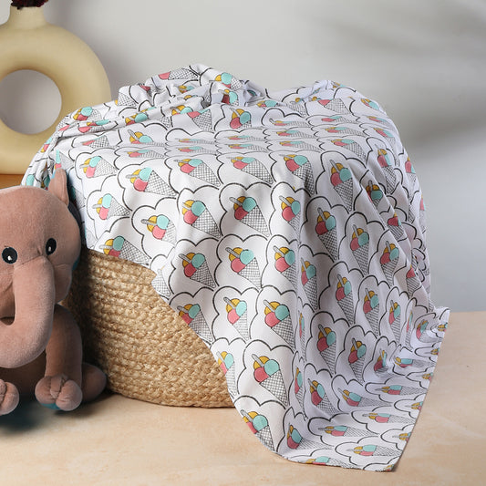 Kimkim the Ice Cream - Multicolored Cot Sheet