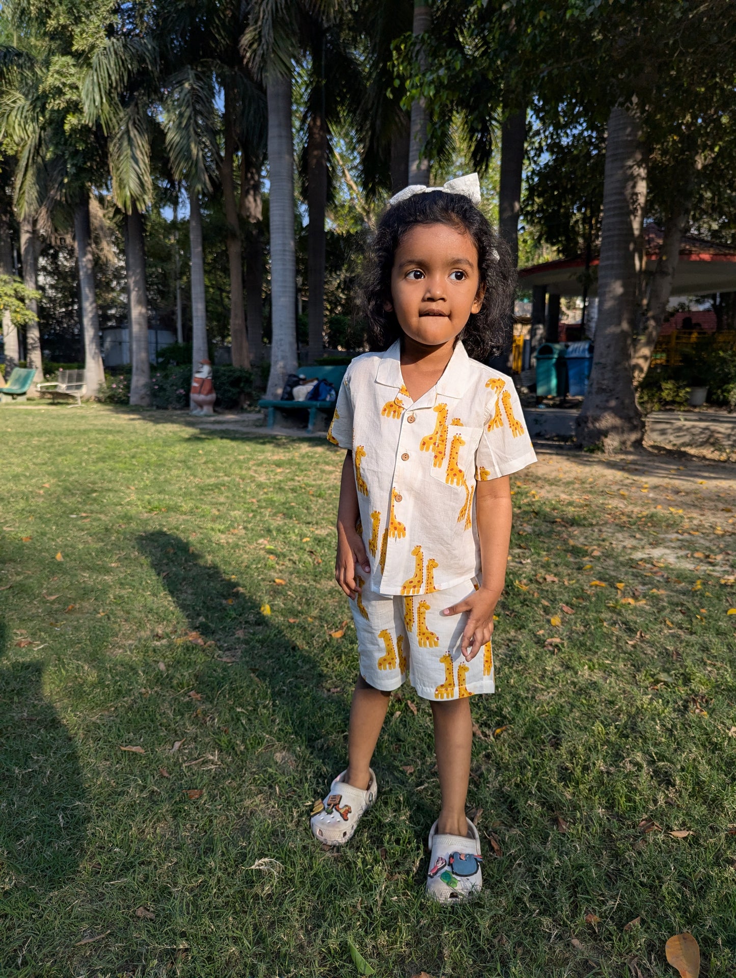 Giraffe Bestie Co-ord Shorts Set