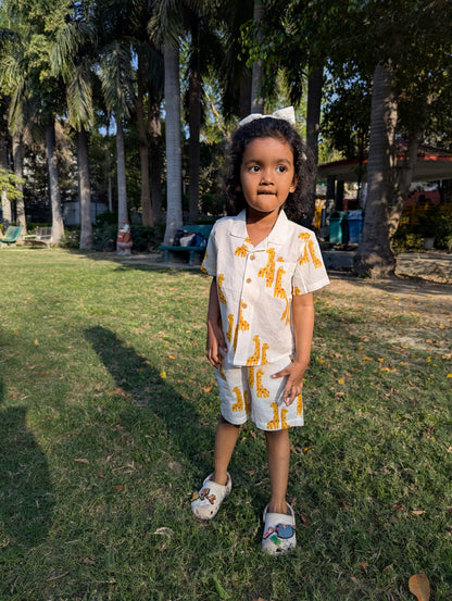 Giraffe Bestie Co-ord Shorts Set