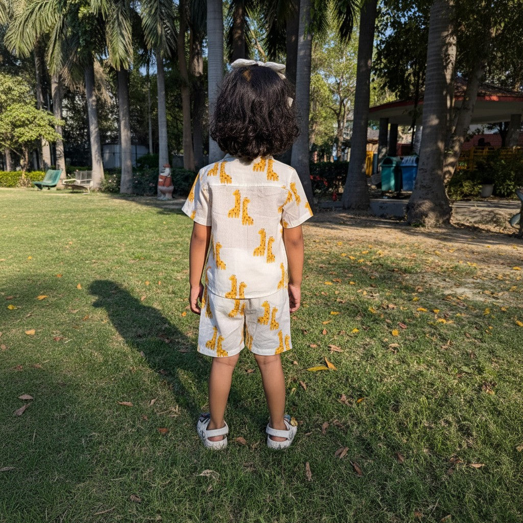 Giraffe Bestie Co-ord Shorts Set
