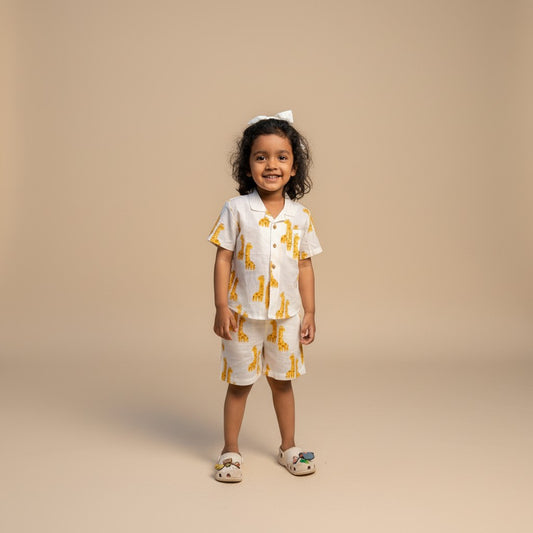 Giraffe Bestie Co-ord Shorts Set