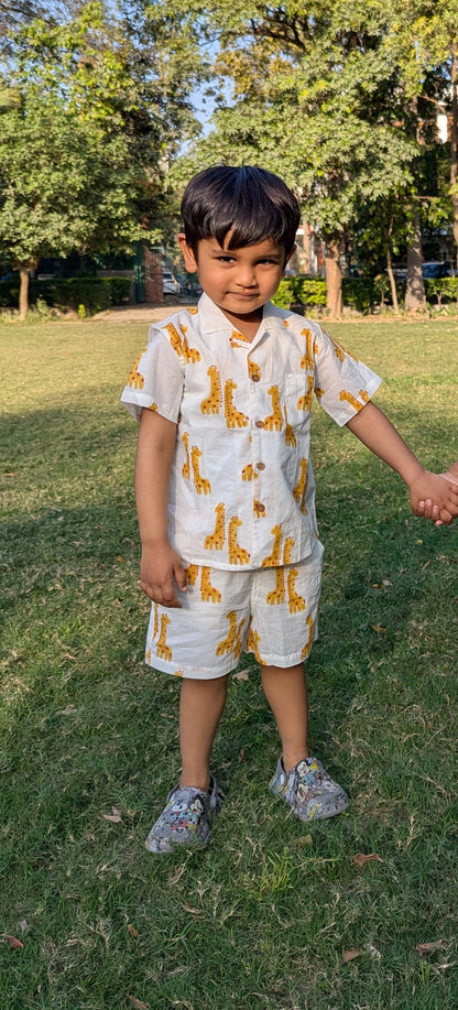 Giraffe Bestie Co-ord Shorts Set