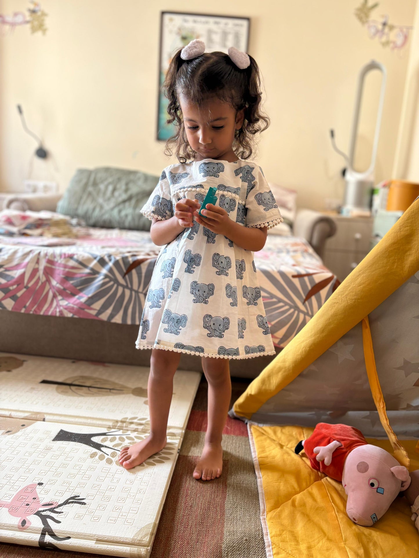 Blue Peekaboo Effa Frock