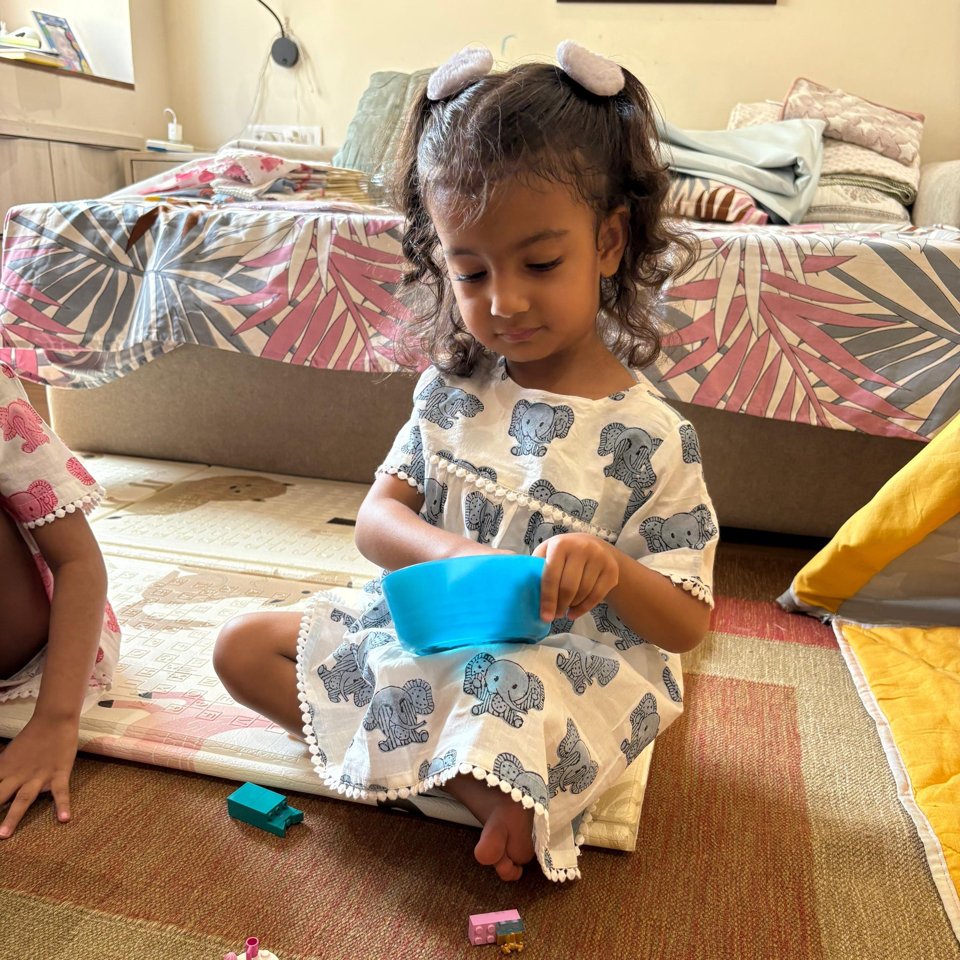Blue Peekaboo Effa Frock