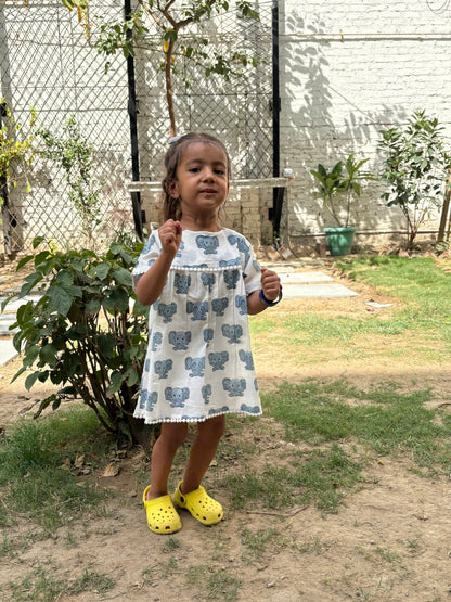 Blue Peekaboo Effa Frock