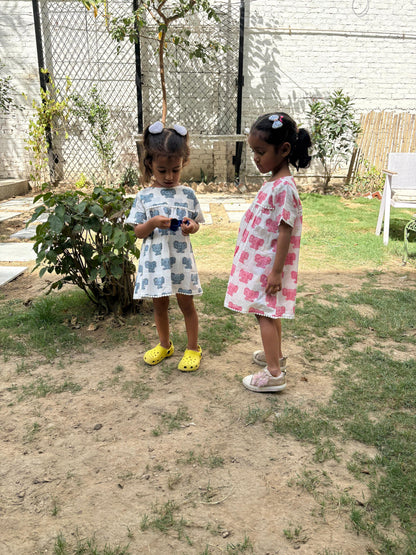 Blue Peekaboo Effa Frock