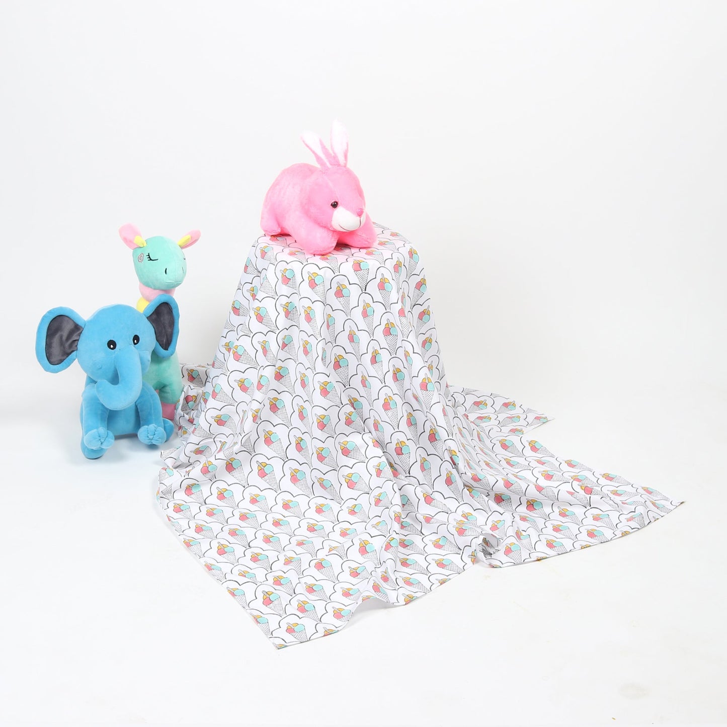 Kimkim the Ice Cream - Multicolored Cot Sheet