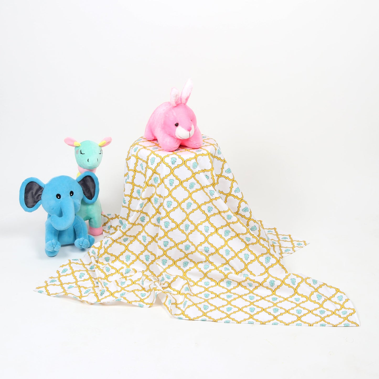 Effa the Elephant - Yellow Cot Sheet