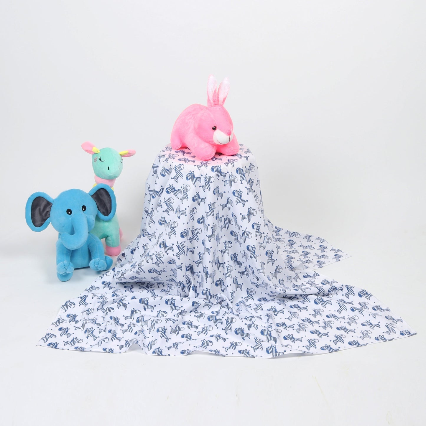 Zeebo the Zebra - Indigo Cot Sheet