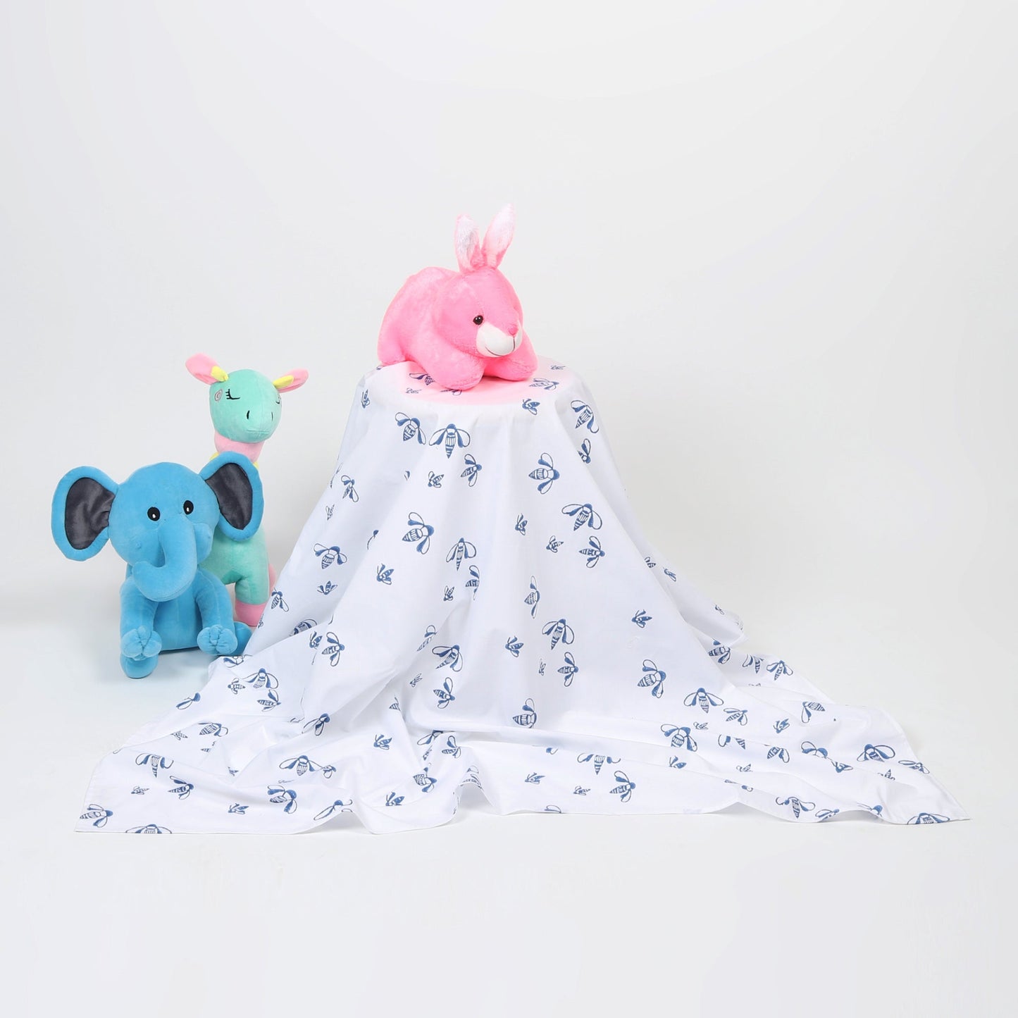 Lee-bee the Honeybee - Indigo Cot Sheet