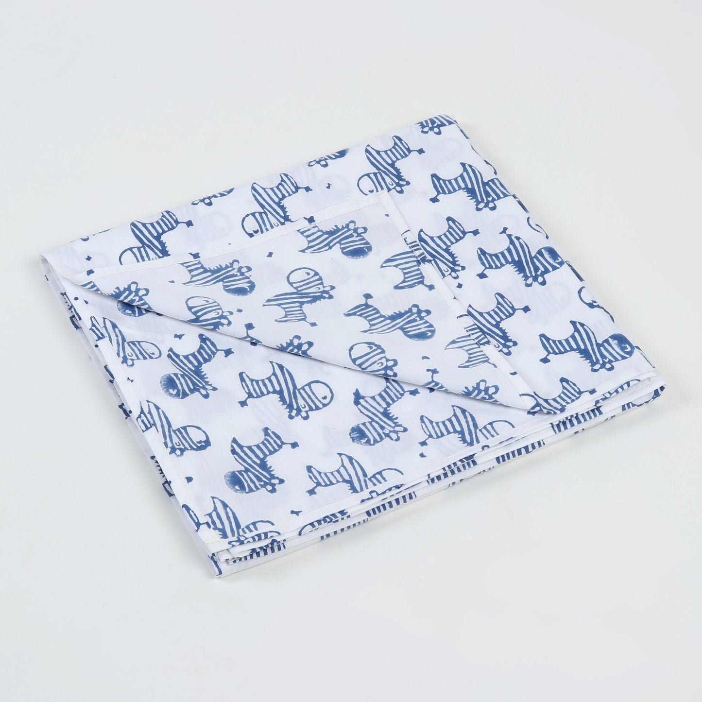Zeebo the Zebra - Indigo Cot Sheet