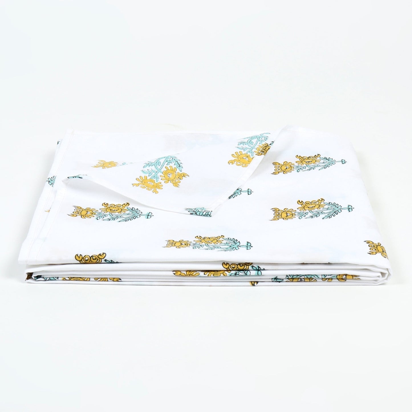 Cabbly the Crab - Yellow Cot Sheet