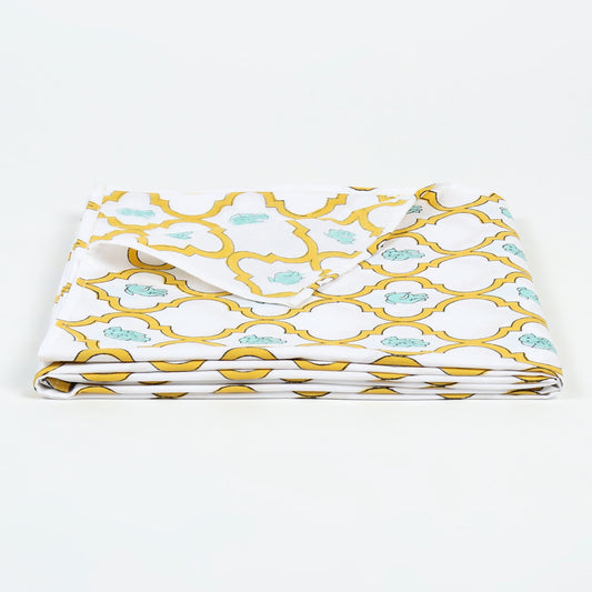 Effa the Elephant - Yellow Cot Sheet