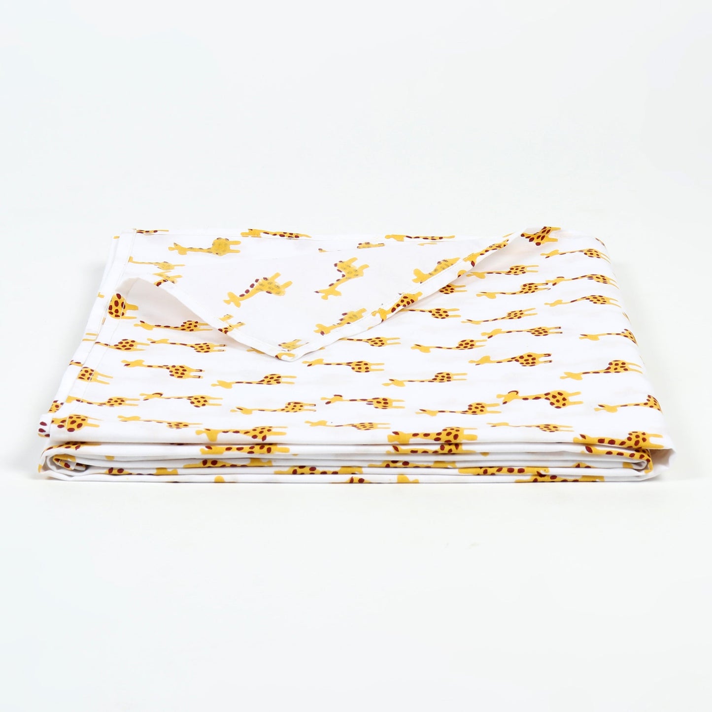 Gaff the Giraffe - Yellow Cot Sheet