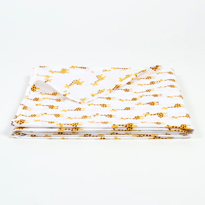 Gaff the Giraffe - Yellow Cot Sheet