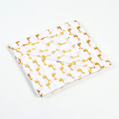 Gaff the Giraffe - Yellow Cot Sheet